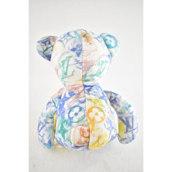Louis Vuitton Unicef Doudou Pastel Monogram Watercolor Multicolor Teddy Bear - Picture 12 of 16